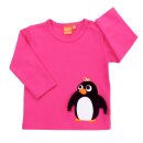 LipFish Langarm-Shirt rosa mit Pinguin