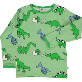 Smafolk Langarm-Shirt pistaziengrün mit Dinos