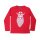 Danefae Basic Langarmshirt rot mit Freja-Aufdruck