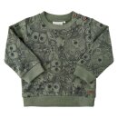 Minymo Sweatshirt AOP deep lichen green
