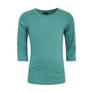 Lofff Basic T-Shirt 3/4 Sleeve ocean green 110/116