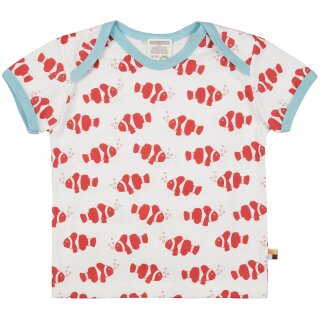 loud & proud T-shirt mit Fischen chili