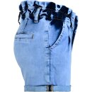 Blue Effect Girls High-Waist Shorts Paperbag light blue