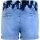 Blue Effect Girls High-Waist Shorts Paperbag light blue