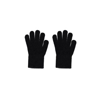 CeLaVi Fingerhandschuh aus weichem Wollmix - schwarz 7-12 J