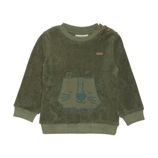 Minymo Sweatshirt LS Frottee deep lichen green