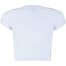 Blue Effect Girls Crop T-Shirt weiß