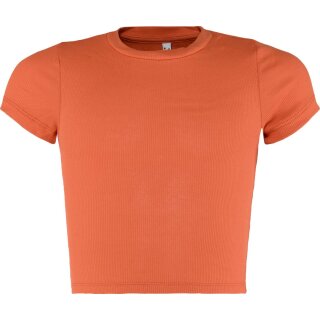 Blue Effect Girls Crop T-Shirt clementine