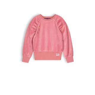 NONO Velour-Sweater sunset pink