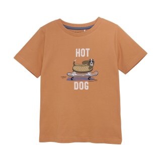 Minymo T-Shirt SS HOT DOG coral gold