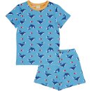 maxomorra Kurzarm-Schlafanzug mit Delfinen
