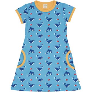 maxomorra Kurzarm-Kleid mit Delfinen